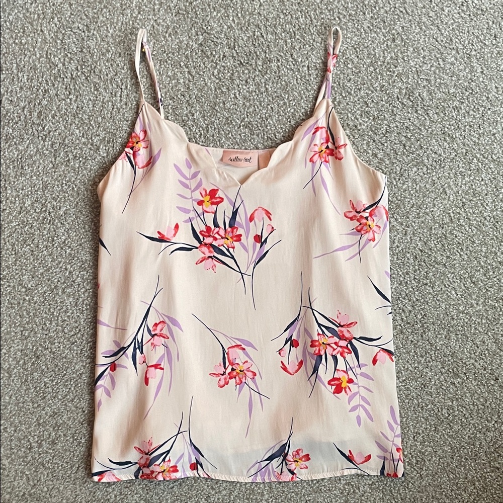 NWT Willow & Root Womens Pink Floral Camisole Size Medium